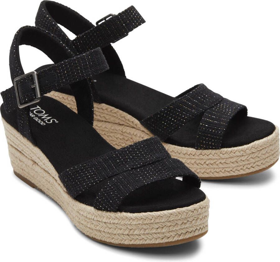 TOMS Shoes Toms Audrey Sandalen Met Sleehak Dames Zwart