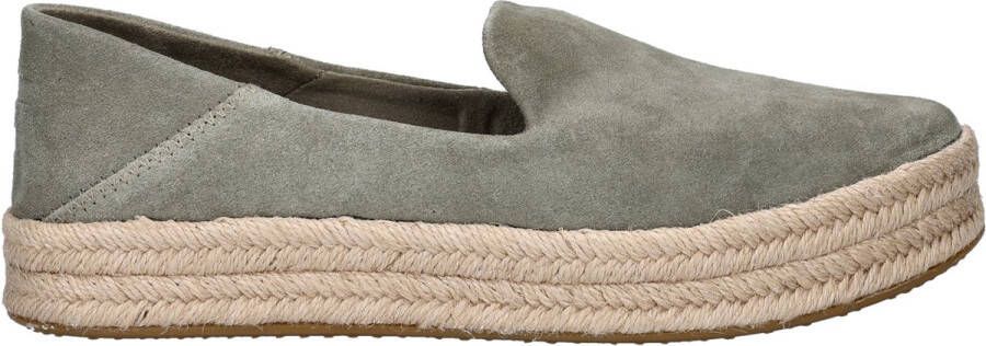 TOMS Carolina dames espadrille Groen