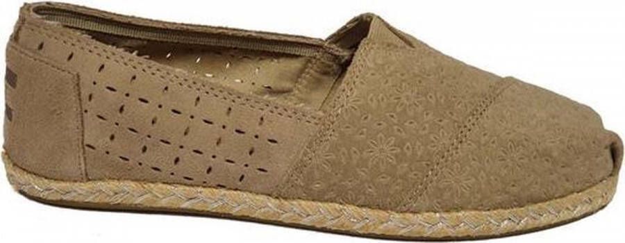 TOMS Classic Moroccan Rope Sole Espadrille Dames 10008029 Oxford Tan Suede
