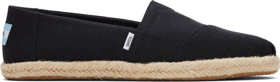 TOMS Women's Alpargata Rope Recycled Cotton Sneakers zwart