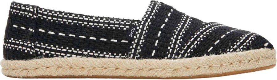 TOMS Dames Alpargata Rope Loafers Zwart