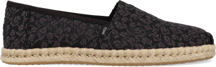 TOMS Schoenen Zwart Alpargata rope loafers zwart