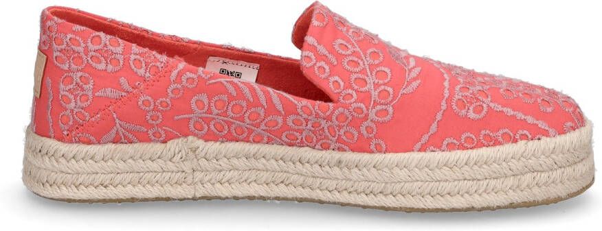 TOMS dames espadrille Carolina rood