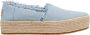 TOMS Espadrilles Dames Valencia Maat: 41 Materiaal: Canvas Kleur: Blauw - Thumbnail 2