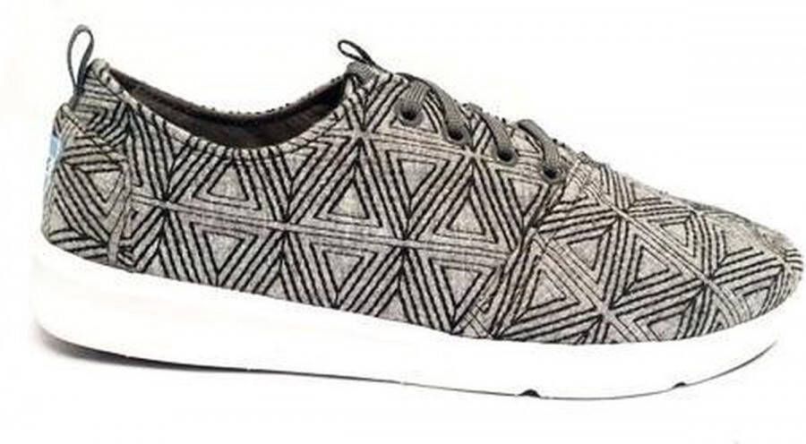 TOMS Del Rey Sneaker 10008108 Grey angular Embroidert