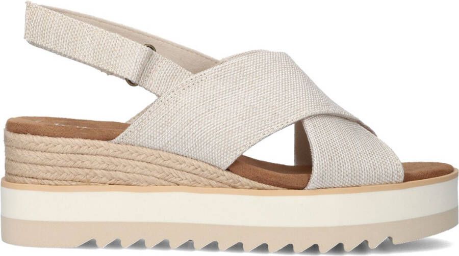 TOMS Diana Crossover Sandalen Dames Beige