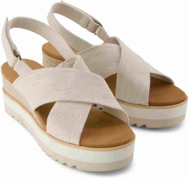TOMS Diana Crossover Sandalen Dames Zwart