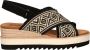 TOMS Diana Crossover Sandalen Dames Zwart - Thumbnail 1