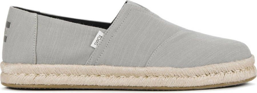TOMS Espadrilles Dames Instappers Herenschoenen Canvas Alp Rope 2.0 canv Grijs
