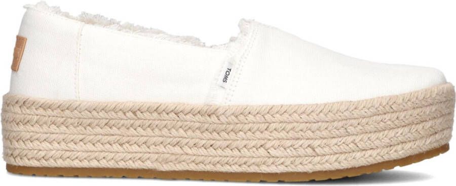 TOMS Espadrilles Female Instappers Damesschoenen Canvas Valencia Wit