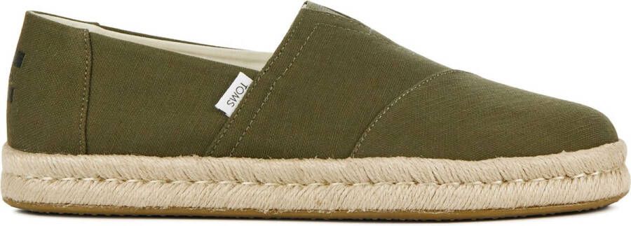TOMS Espadrilles Dames Instappers Herenschoenen Canvas Alp Rope 2.0 canv Groen - Foto 2