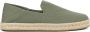 TOMS Espadrilles Heren Instappers Herenschoenen Canvas Santiago Groen - Thumbnail 1