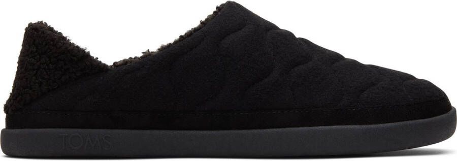 TOMS Women's Ezra Quilted Pantoffels zwart