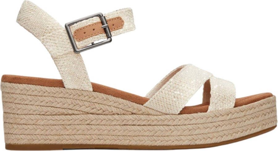 TOMS Audrey Sandalen Met Sleehak Dames Beige