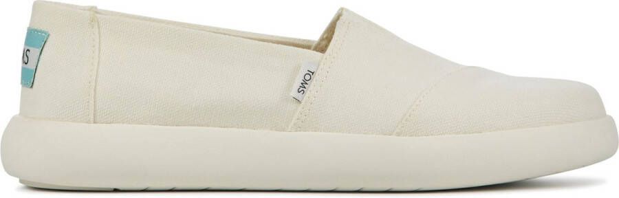 TOMS Instappers Dames Instapschoenen Damesschoenen Canvas Alpargata Mallow Wit