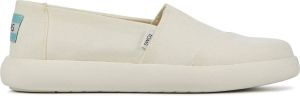 TOMS Instappers Dames Instapschoenen Damesschoenen Canvas Alpargata Mallow Wit