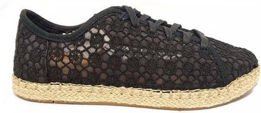 TOMS Lena Dames Veterschoen 10011830 Black Mosaic Mesh