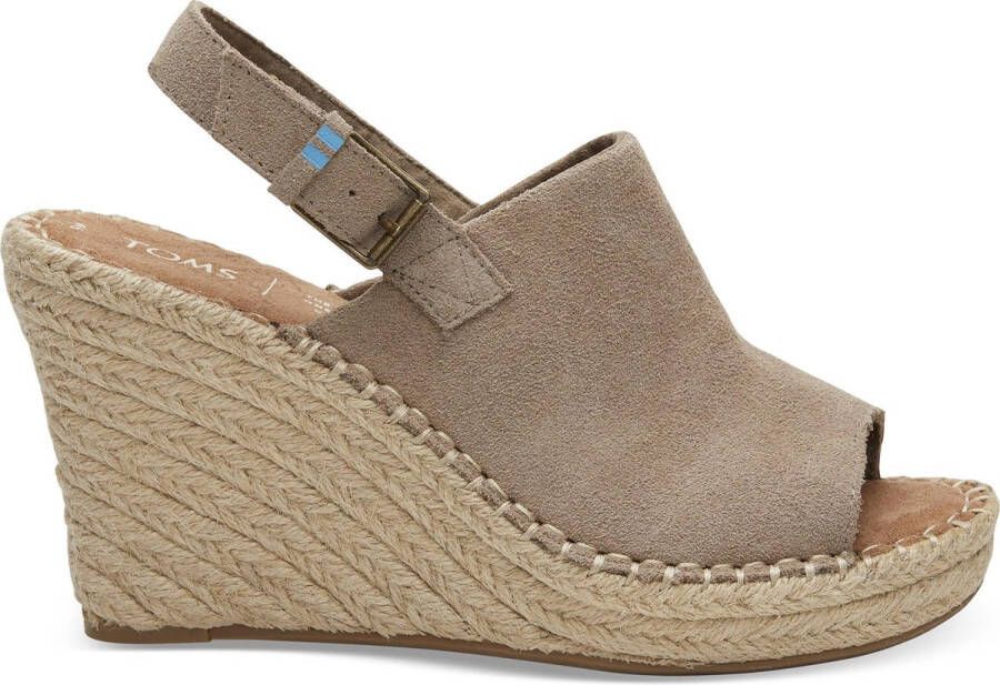 TOMS Monica Dames Wedge Taupe