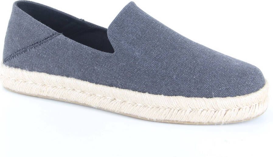 TOMS Shoes Toms Santiago Recycled Cotton Canvas Black Slip-on