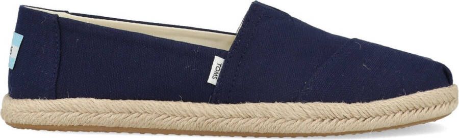 TOMS Women's Alpargata Rope Recycled Cotton Sneakers blauw