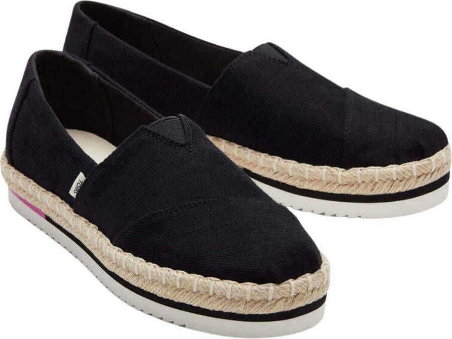 TOMS Schoenen Zwart Alpargata Platform Rope Loafers Zwart Alpargata Platform Rope - Foto 2