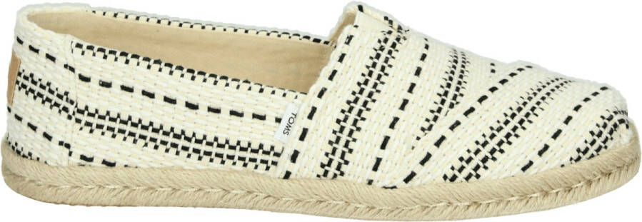 TOMS Shoes ALPARGATA ROPE Volwassenen Instappers Wit beige