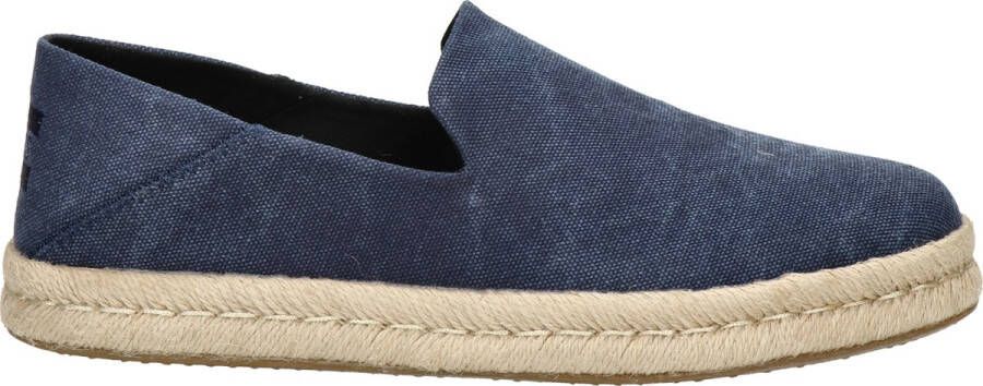 TOMS Espadrilles Santiago Navy Recycled Cotton Canvas 10019868