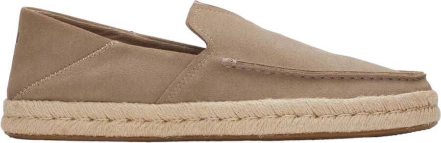 TOMS Shoes Toms Alonso Suède Taupe Touwzool Loafer