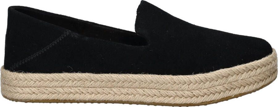 TOMS Espadrilles Dames Carolina Canvas Zwart