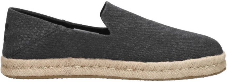 TOMS Shoes Toms Santiago Recycled Cotton Canvas Black Slip-on