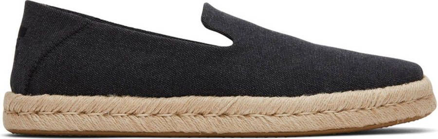 TOMS Shoes Toms Santiago Recycled Cotton Canvas Black Slip-on