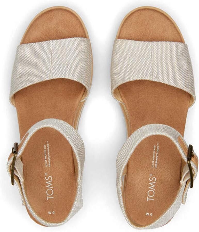 TOMS Shoes DIANA~~~~~~~~~~~~~~~~~~~~~~~~~ Sandalen met hak Dames Sandalen Wit beige - Foto 10