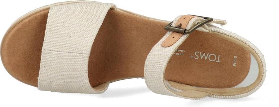TOMS Shoes DIANA~~~~~~~~~~~~~~~~~~~~~~~~~ Sandalen met hak Dames Sandalen Wit beige - Foto 4