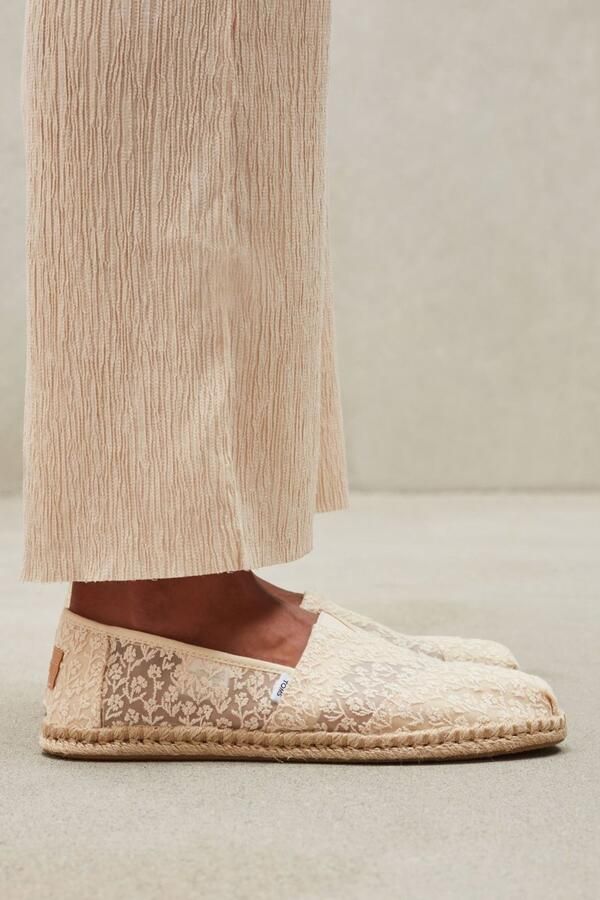 TOMS Espadrilles Female Instappers Damesschoenen Canvas Alpargata. rope bot Gebroken wit - Foto 4
