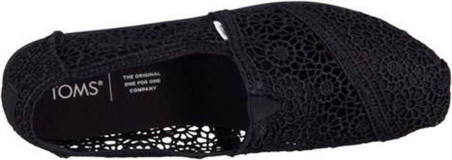 TOMS Alpargata Met Kant Black Moroccan Crochet - Foto 6