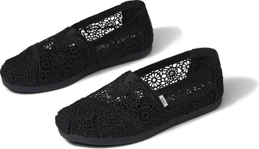TOMS Alpargata Met Kant Black Moroccan Crochet - Foto 3