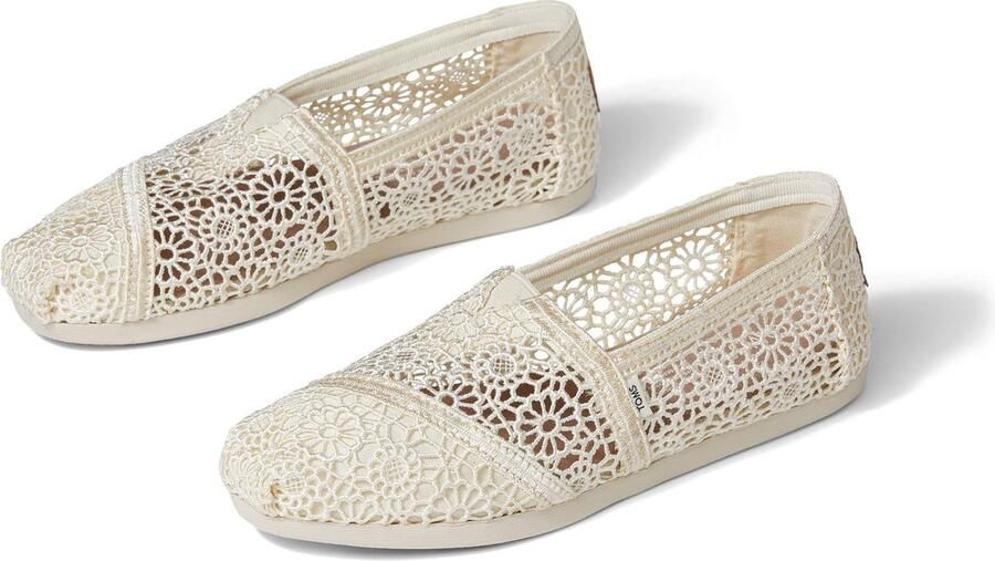 TOMS Alpargata Met Kant Beige Narural Moroccan Crochet - Foto 3