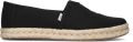 TOMS Shoes ALPARGATA~ROPE~2.0~~~~~~~~~~~~ Instappers Zwart - Zwart