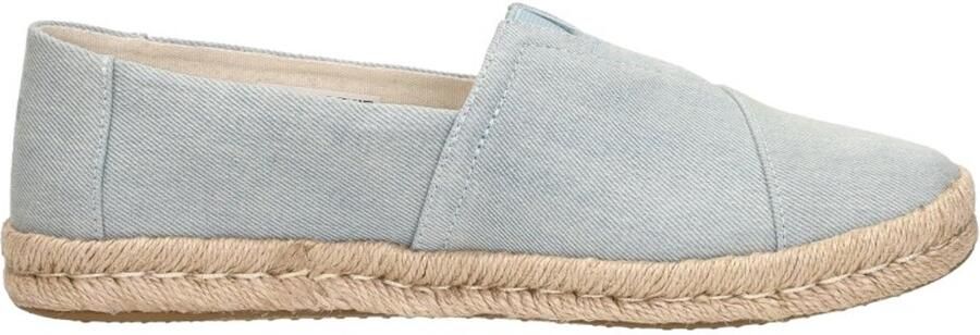 TOMS Espadrilles Dames Alpargata Rope Textiel Blauw