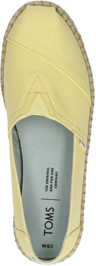 TOMS Alpargata Rope Plant Dye Dames Espadrille Yellow - Foto 5