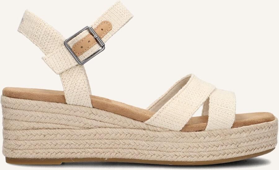 TOMS Audrey Sandalen Met Sleehak Dames Beige
