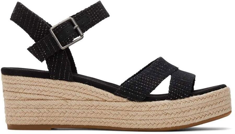 TOMS Audrey Sandalen Met Sleehak Dames Zwart