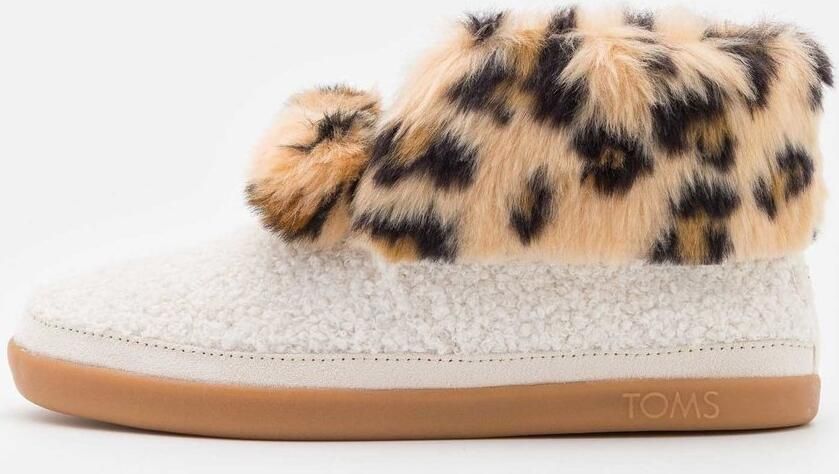 TOMS celeste natural faux shearling leopard pantoffel - Foto 3