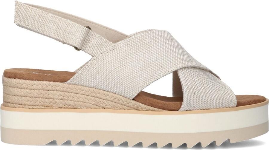 TOMS Hakken Creme Sleehakken Creme Diana Crossover
