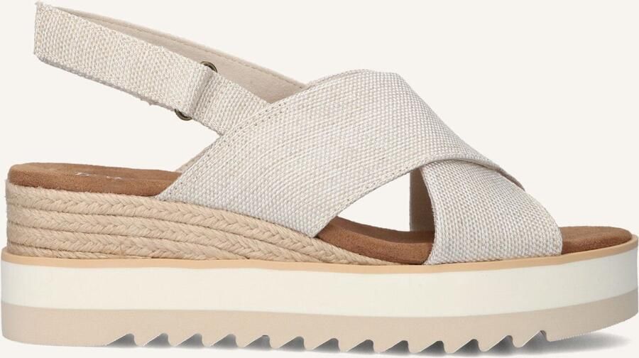 TOMS Hakken Creme Sleehakken Creme Diana Crossover