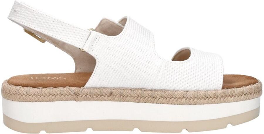 TOMS Giana Sandalen Plat Wit