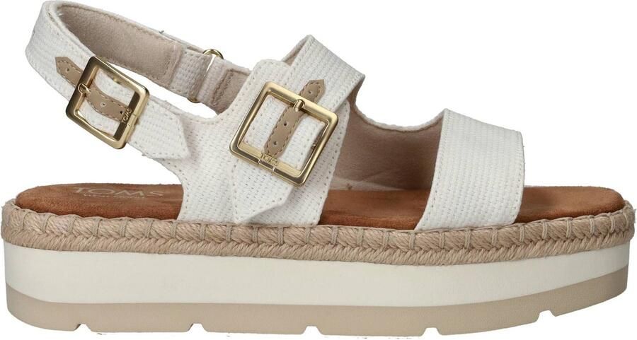 TOMS Giana Sandalen Plat wit