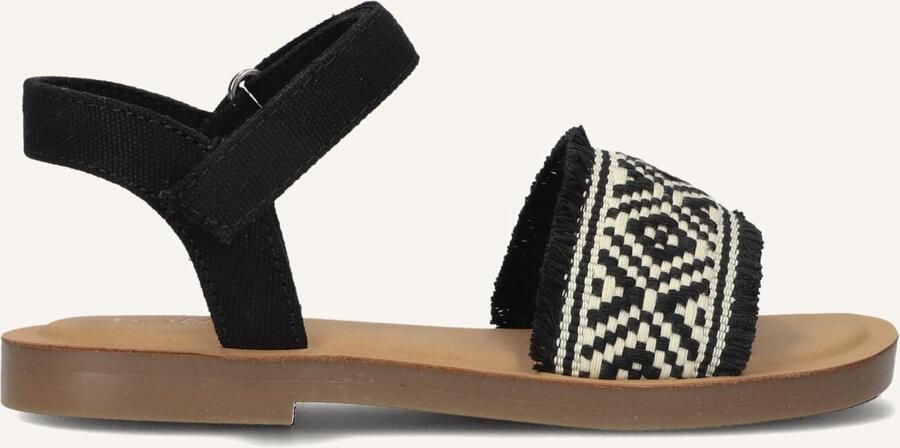 TOMS Meisjes Platte sandalen Remi Zwart Textiel Normale zool