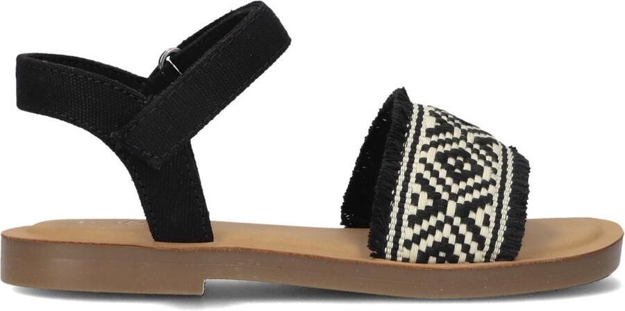 TOMS Meisjes Platte sandalen Remi Zwart Textiel Normale zool