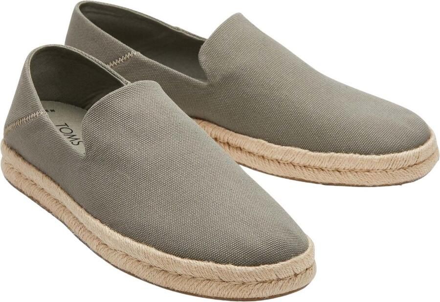 TOMS Instappers Heren Santiago Heren Maat: 47 5 Materiaal: Canvas Kleur: Groen - Foto 5